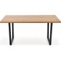Gentofte spisebord 160 cm - Eik/sort