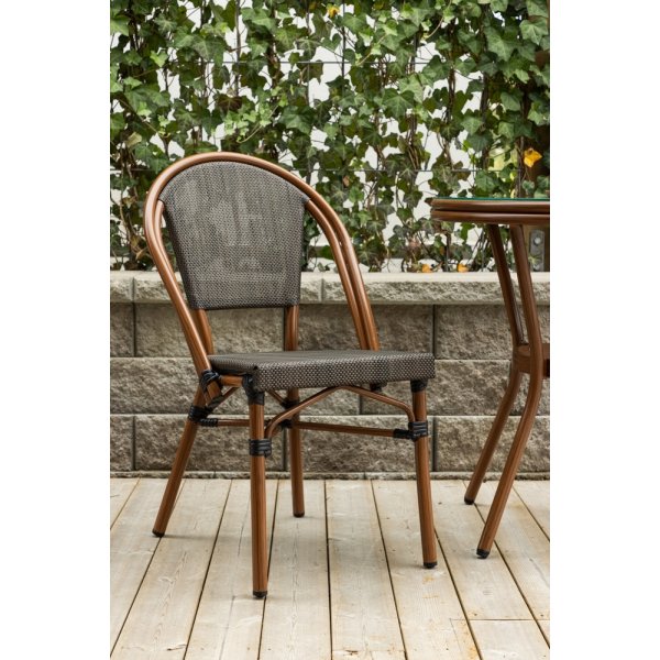 Guarda kaf�stol - Svart/Brun