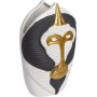 Mandrill vase liten - Svart/hvit