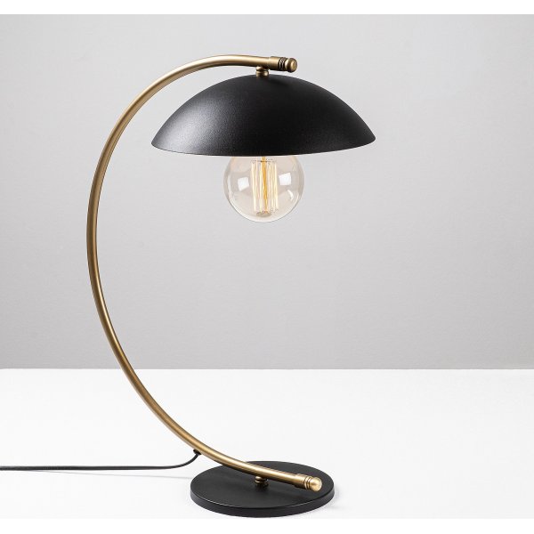 Silvan bordlampe - Svart/gull Silvan bordlampe - Svart/gull