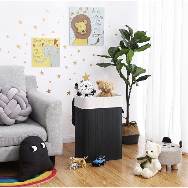 Carolin skittentøyskurv 72 l - Sort Carolin skittentøyskurv 72 l - Sort