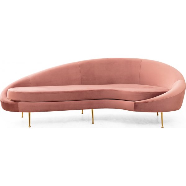 Essie divansofa - Rosa