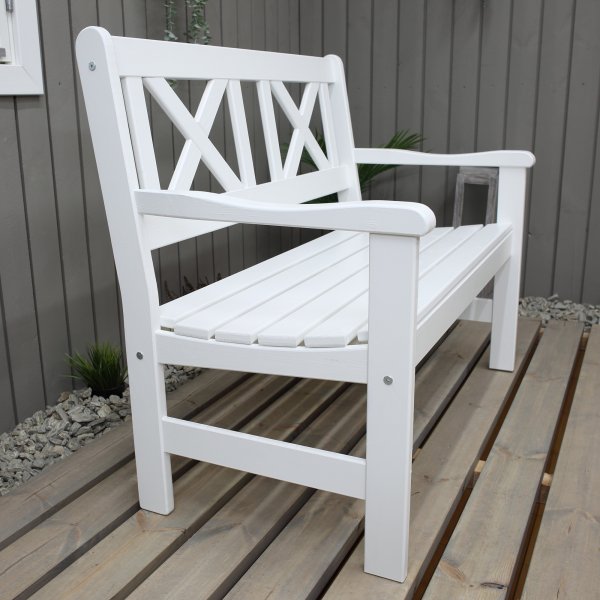 Europe hagebenk 2-seter - Hvit Europe hagebenk 2-seter - Hvit