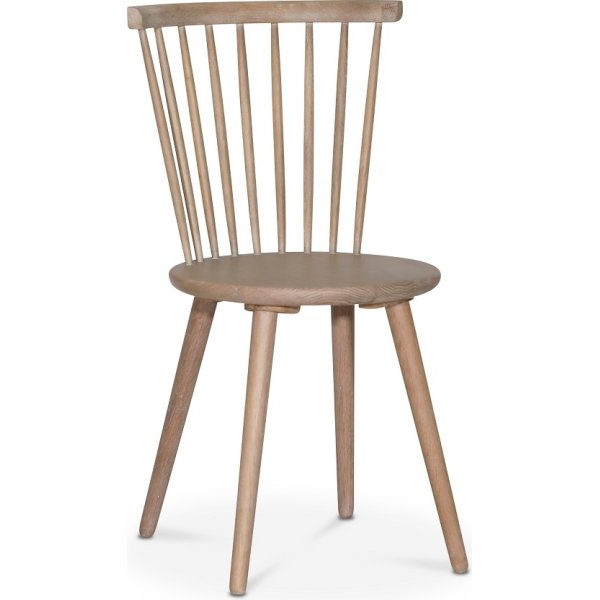 Pinnestolen Castor - Hvitoljet eik (Whitewash) + Stolpute