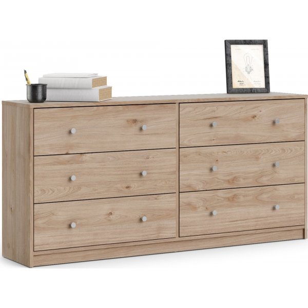 mai kommode med 6 skuffer - Hickory mai kommode med 6 skuffer - Hickory