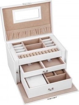 Carat smykkeskrin - Hvit