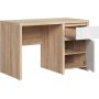 Kaspisk skrivebord 120 x 65 cm - Eik/hvit