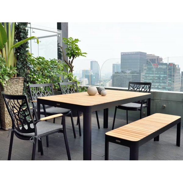 Portals spisegruppe 17 - Sort/teak