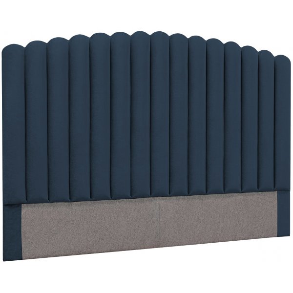 Bornholm Sengegavl blå sammet - Valgfri Bredde Bornholm Sengegavl blå sammet - Valgfri Bredde