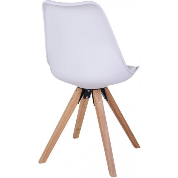 Bergen Spisestol - Hvit/Natur Bergen Spisestol - Hvit/Natur