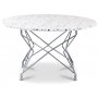 Terrazzo rundt sofabord 80 cm - Cosmos Terrazzo & underdel Star i krom