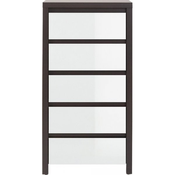 Kaspisk kommode 56 x 112,5 cm - Wenge/hvit