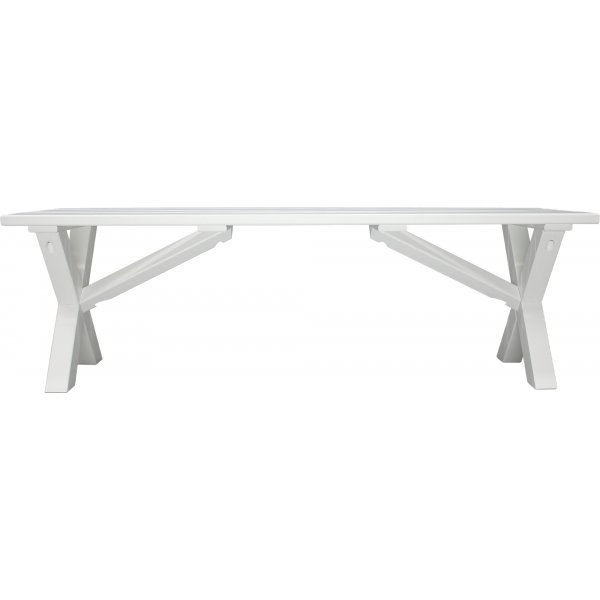 Scottsdale benk 140 cm - Hvit