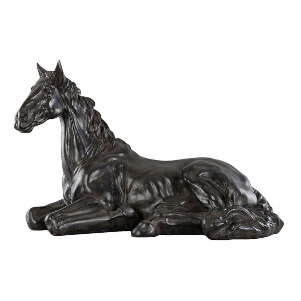 Pynte Hest liggende - Svart