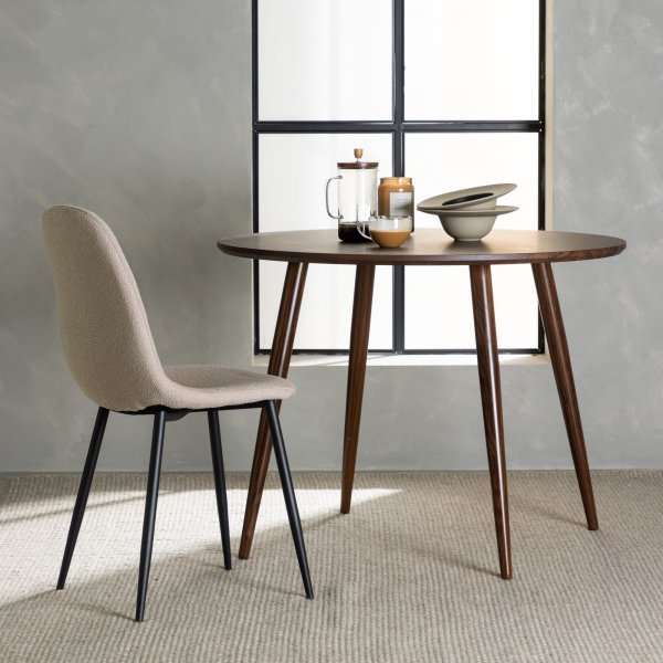 Sanford rundt spisebord i valntt 100 cm