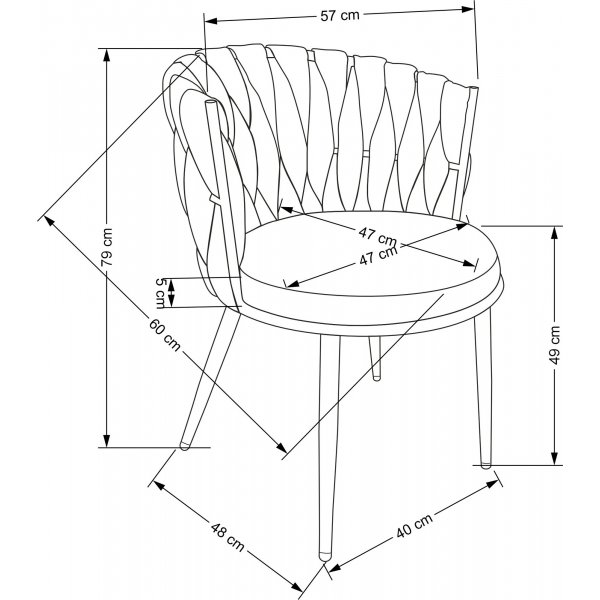 Cadeira spisestuestol 516 - Lys beige