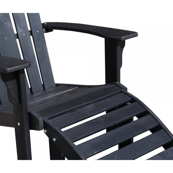 Newport Deck Chair - Svart Newport Deck Chair - Svart