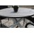 Scottsdale spisegruppe for uteplassen rundt bord med 4 stk. stabelbara stoler - Gr/Svart/Hvit