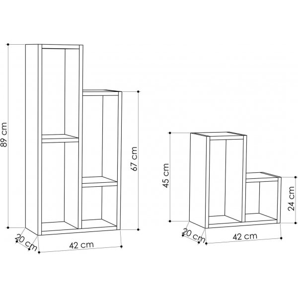 Sule bokhylle - Eik Sule bokhylle - Eik