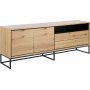 Dalarna skjenk 197 cm - Eik/sort