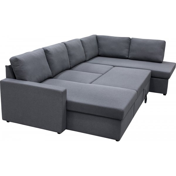 Sovesofa U-modell mørkegrå - Tärnö + Tekstilrens for møbler Sovesofa U-modell mørkegrå - Tärnö + Tekstilrens for møbler