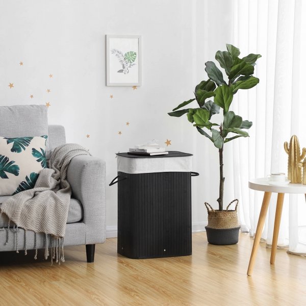 Carolin skittentøyskurv 72 l - Sort Carolin skittentøyskurv 72 l - Sort