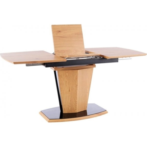 Houston spisebord, 120-160 cm - Eik/svart Houston spisebord, 120-160 cm - Eik/svart