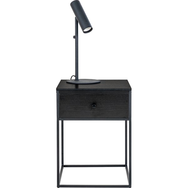 Hvite nattbord - Sort