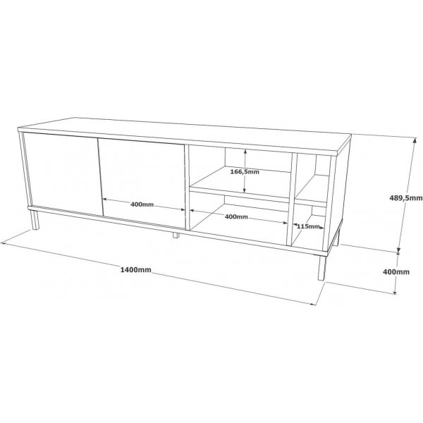 Luvio mediebenk 8 - Sølv Luvio mediebenk 8 - Sølv