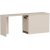 Akser skrivebord 180 x 47 cm - Lys valntt/beige