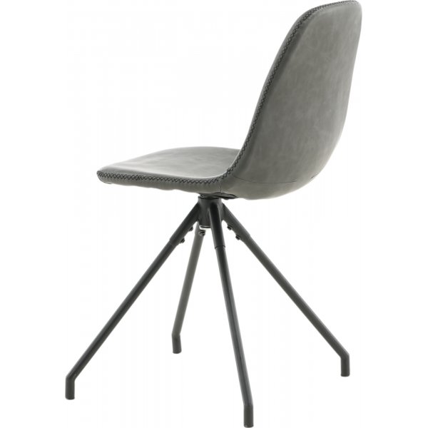 Bridge svingbar spisestol - Sort PU Bridge svingbar spisestol - Sort PU