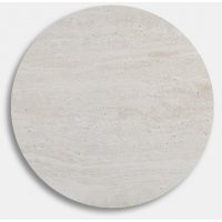 Travertin salongbord, topplate diameter 50 cm