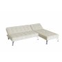 Sovesofa med divan i beige flyel