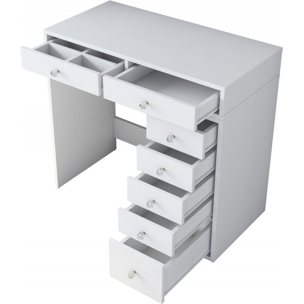 Bijou sminkebord 8 - 90 x 44,5 cm - Hvit Bijou sminkebord 8 - 90 x 44,5 cm - Hvit