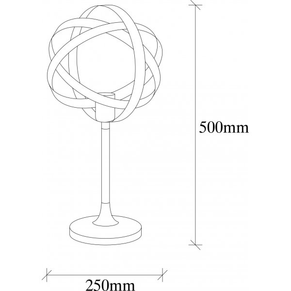 Gezegen bordlampe - Svart Gezegen bordlampe - Svart