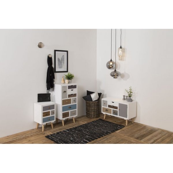 Thais Nattbord - Hvit/multi