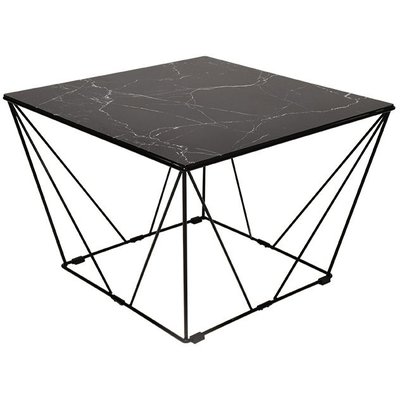 Cube Sofabord - Glass/svart