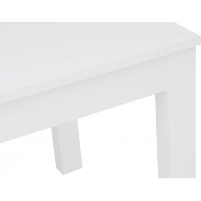 Bryk 2 spisebord 140-180 x 80 cm - Hvit