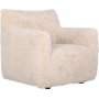 Fluffy beige lenestol