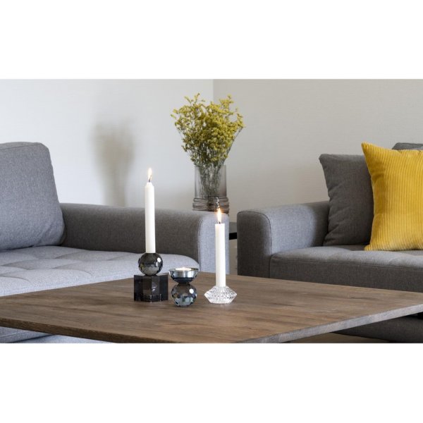 Torcello lysestake - røykglass Torcello lysestake - røykglass