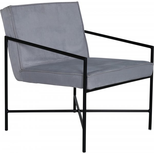 Tetra lenestol - Grå kordfløyel Tetra lenestol - Grå kordfløyel