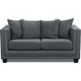 Temple Double Deco 2-seters sofa - Gr / slv nagler