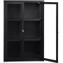 Toddy svart veggskap med dobbel dr H90 cm