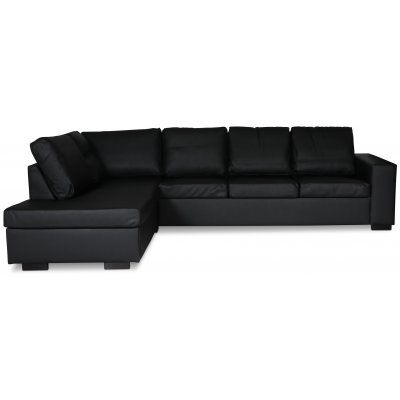 Solna sofa med pen finish 304 cm venstre - Svart bunnet lr + Flekkfjerner for mbler