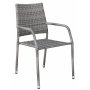 Utegruppe: 8 stoler og teakbord 210 x 90 cm