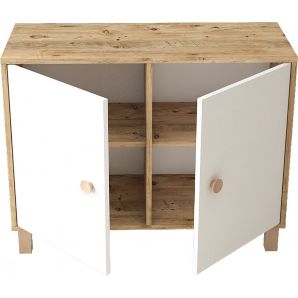 Vilamo skap 35 - Furu/hvit