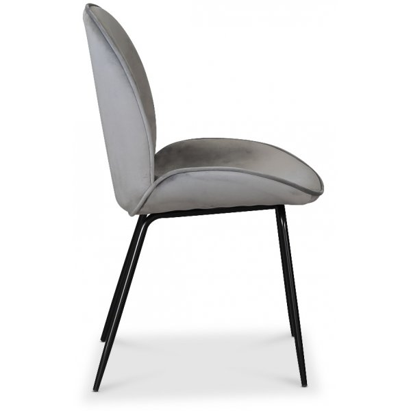 Leo stol - Gr (Flyel)/svart