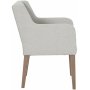 Axel karmstol - Beige (stoff) / Brune ben