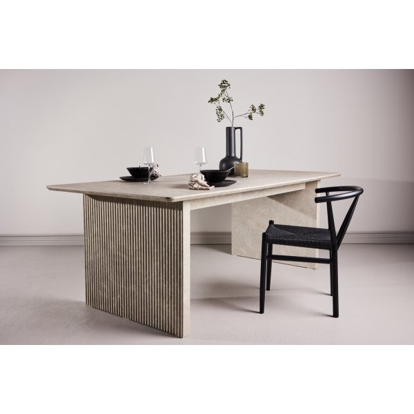 Spisebord Vail 200x100 cm - beige marmorm�nster