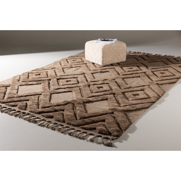 Dahlia ullteppe - Mørkebrunt Dahlia ullteppe - Mørkebrunt